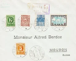 Tradera ESTLAND - 1919 - VIKINGESKIB - UTAKKET - stpl. TALLIN EESTI 13 10 19| Flere Lande