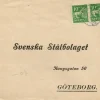 Tradera F 144 C x 2 på kuvert med cykelreklam 1922.| Sverige