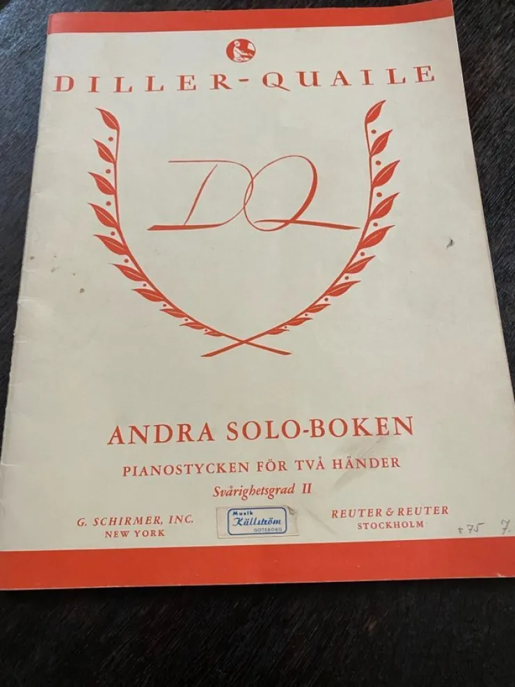 Tradera Filler - Quaile. Andra soloboken, pianostycken| Noder Og Nodehæfter