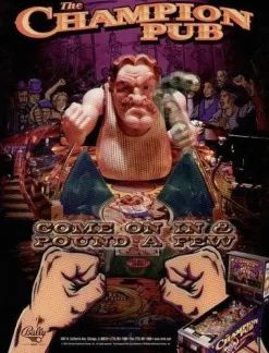 Tradera Flyer flipperspel Bally The Champion Pub| Spillemaskiner