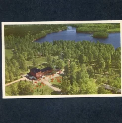 Tradera Flygfoto över Frostavallen Höör Skid o Friluftsfrämjandet AB Flygtrafik 1950tal| Svenske Landskaber