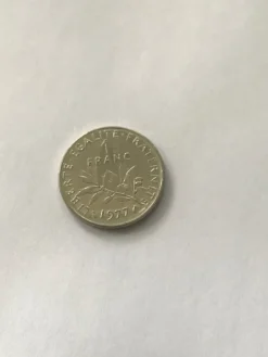 Tradera Frankrike - 1 franc 1977 SEMEUSE, femte republiken| Udenlandske Mønter