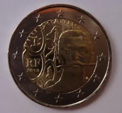 Tradera Frankrike 2 euro 2013 Pierre de Coubertin| Euromønter Og Sedler