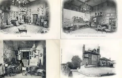 Tradera Franska konstnärsateljeer 4charmiga interiörer tidigt 1900tal BONHEUR och MILLET| Verden Undtagen De Nordiske Lande