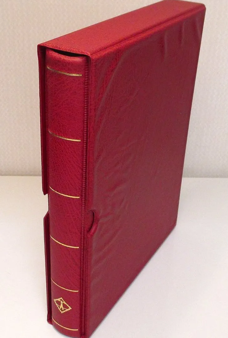 Tradera Frimärksalbum Leuchtturm, höjd 31 cm och bredd 25 cm| Tilbehør