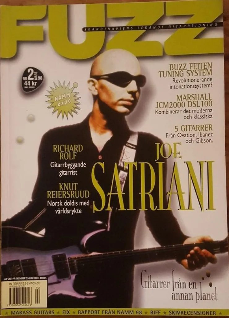 Tradera Fuzz / Nr 2 Mars 1998 / Joe Satriani Mfl..| Musiktidsskrifter & Litteratur