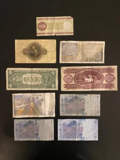 Tradera Gamla sedlar från olika länder| Sedler