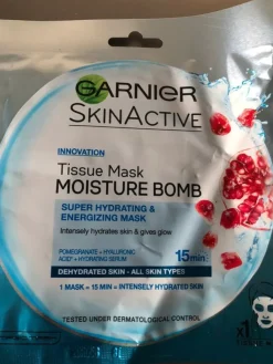 Tradera Garnier Skin Active Ansiksmask heltäckande i tyg i oöppnad förpackning> Ansigtpleje