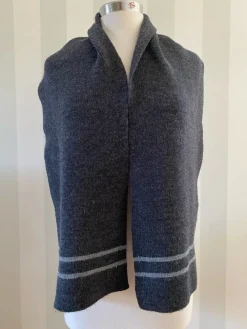 Online Grå halsduk 140x25 cm Sjaler & Halstørklæder