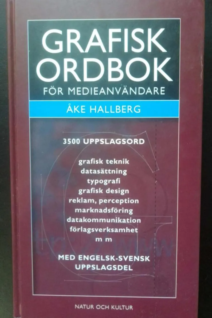 Shop Grafisk Ordbok för Medianvändare av Åke Hallberg Encyklopædier & Leksikon