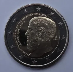 Tradera Grekland 2 euro 2013 Plato| Euromønter Og Sedler
