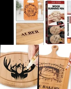 Tradera Grym brännpenna. Gör fina motiv med pennan och gå över. med värmepistol| Hobbymaterialer