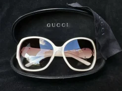 Store GUCCI Auth Sunglasses Oval Interlocking G cream tone GG3173 Solbriller