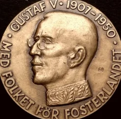 Tradera Gustav V (1907-1950). Parlamentarismens genombrott i Sverige| Andre Mønter & Sedler