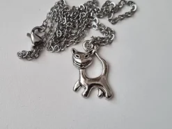 Tradera Halsband med katt / kattberlock| Smykker