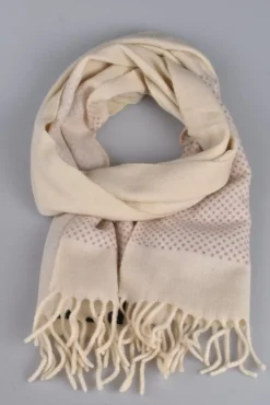 Sale Halsduk, , vit, Strl: Onesize, Lammull Sjaler & Halstørklæder