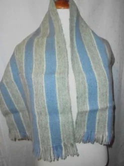 Clearance halsduk i handvävd ylle, vintage Sjaler & Halstørklæder