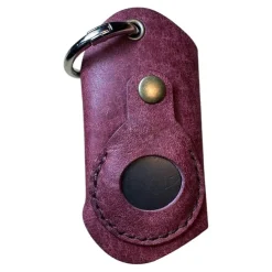 Online Handgjord Lädernyckelhållare- Med Plats för AirTag eller Egen Tag! Nøgleringe & Nøgleetuier