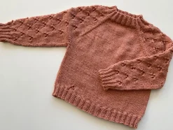 Tradera Handstickad barntröja med mönsterstickade ärmar, storlek ca. 2 år| Baby, Børn & Leg