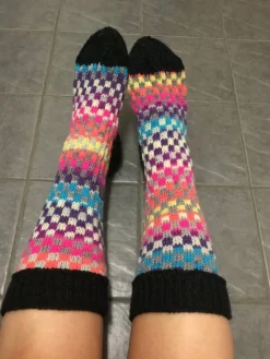 Tradera Handstickade sockor str.38-39| Tøj