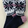 Tradera Handstickade Ullsockor dam| Tøj