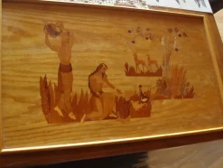 Tradera Handtillverkad serveringsbricka av trä| Indretning & Husholdning