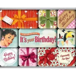 Tradera Happy Birthday - Magneter 9 st. små trevliga> Magneter