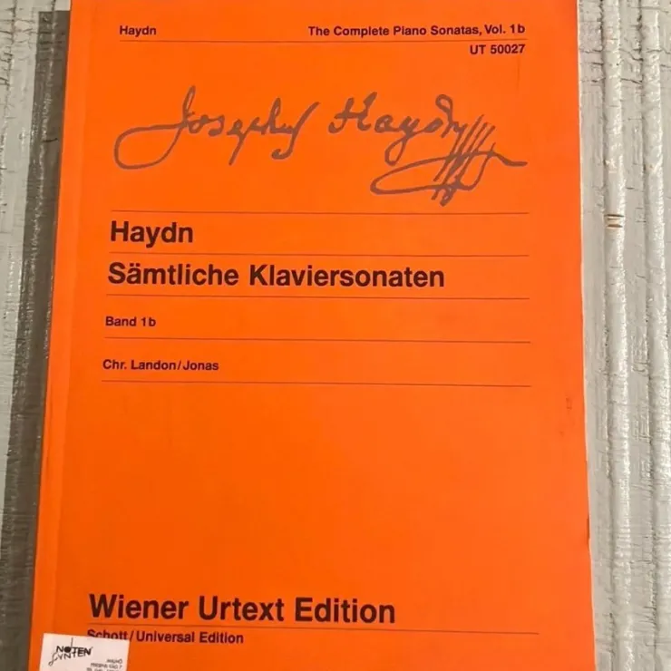 Tradera Haydn: Samtliche Klaviersonaten - Band 1b| Noder Og Nodehæfter