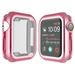 Tradera Heltäckande Skal till Apple Watch 4/5/6/SE Skärmskydd 40mm ROSA> Anden Telefoni