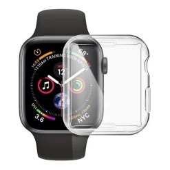 Tradera Heltäckande Skal till AppleWatch 4/5/6/SE Skärmskydd 44mm Transparent> Anden Telefoni