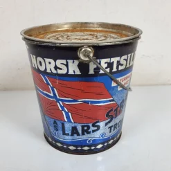 Tradera Hink i plåt med lock - Plåthink - > Metalemballage