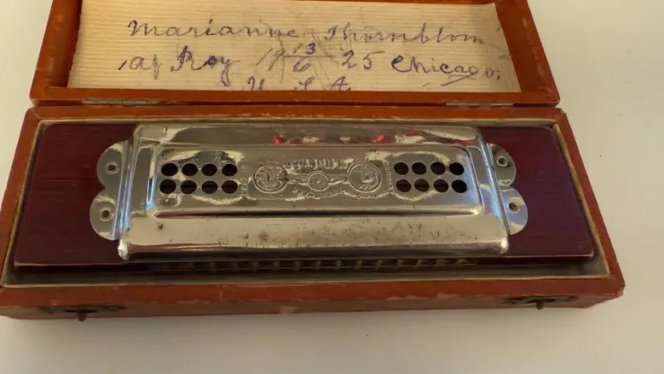 Tradera Hohner up to date, very best Tremolo concert harp 1920-tal| Musikinstrumenter