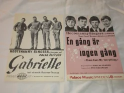 Tradera HOOTENANNY SINGERS 2ST NOTHÄFTEN (BJÖRN/ABBA)| Noder Og Nodehæfter