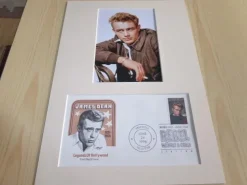 Tradera James Dean fotografi & förstadagsbrev passepartout storlek A4| Nordamerika
