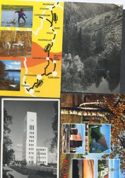 Tradera Kemi och Kemijärvi Finland 2st 1950talskort + 2st 1970talskort| Nordiske Lande