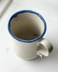 Flash Sale Keramikkrus m blå detaljer Kobbergenstande