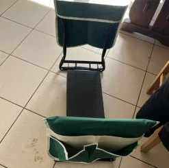 Tradera 150kg lastkapacitet hopfällbar trädgårdsknäljare och säte med 8| Andet Til Haven