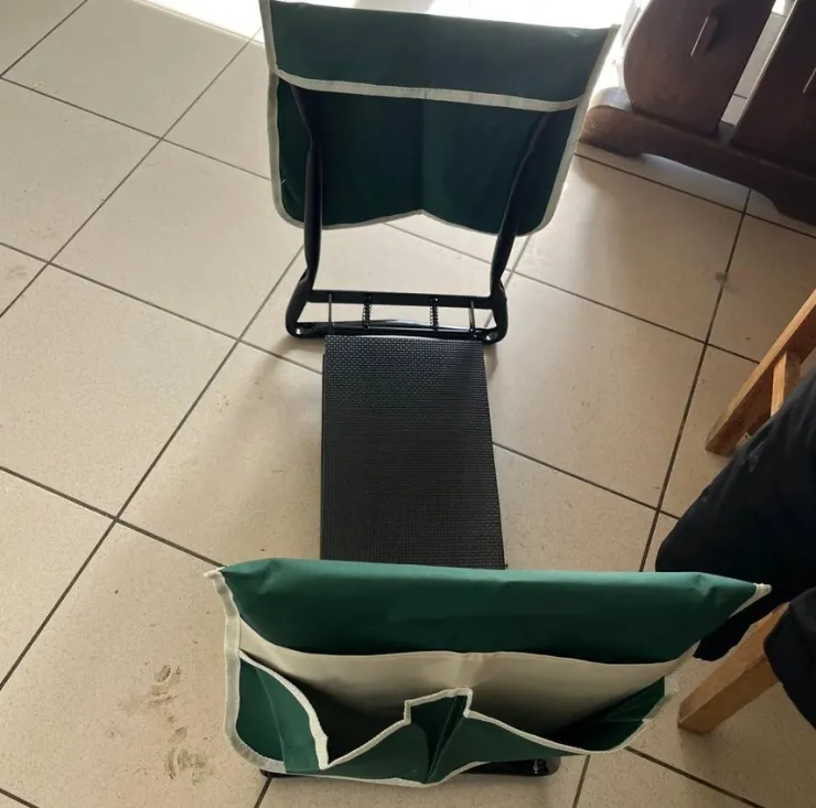 Tradera 150kg lastkapacitet hopfällbar trädgårdsknäljare och säte med 8| Andet Til Haven