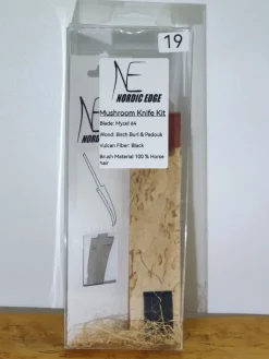 Tradera Knivslöjd Kit Svampkniv Nr19 DIY Knivmakeri Masurbjörk Padouk Rostfri Handgjord| Hobbymaterialer