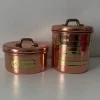 Cheap Kopparburkar för socker och te oanvända ! Kobbergenstande