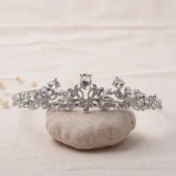 Cheap Kristall bröllop hår krona tiara Bryllupstilbehør