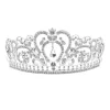 New kristall bröllop hår krona tiara Bryllupstilbehør
