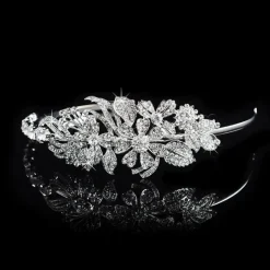 Clearance Kristall bröllop hår krona tiara Bryllupstilbehør