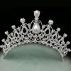 Clearance kristall bröllop hår krona tiara Bryllupstilbehør