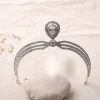 Store Kristall CZ bröllop hår krona tiara Bryllupstilbehør