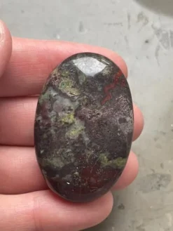 Tradera Äkta Draksten Ädelsten Samlarobjekt, Dekorativ Sten, Handsten, Palmstone 35 g> Ædelsten