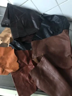 Tradera Äkta skinnbitar i olika storlekar| Hobbymaterialer