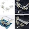 Flash Sale Kvinnor hårband bröllop diadem pärla Kristall TIARA Bryllupstilbehør