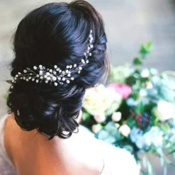 Outlet Kvinnor hårband bröllop diadem pärla Bryllupstilbehør