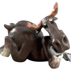 Tradera Älg kokett L.12cm Design Cecilia Carlsson| Dekorationer